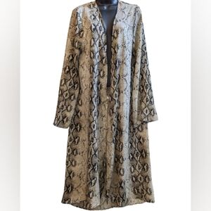 Entro Snakeskin Snakeskin Boho/Kimono/Party/Cardigan/Robe